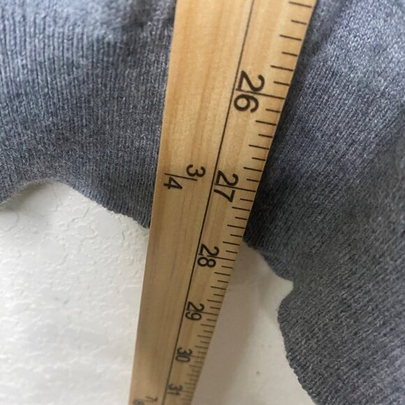 Chaps Cashmere Blend V-Neck Sweater Mens  XL Gray Long Sleeves Pullover Fall Win - Picture 6 of 8